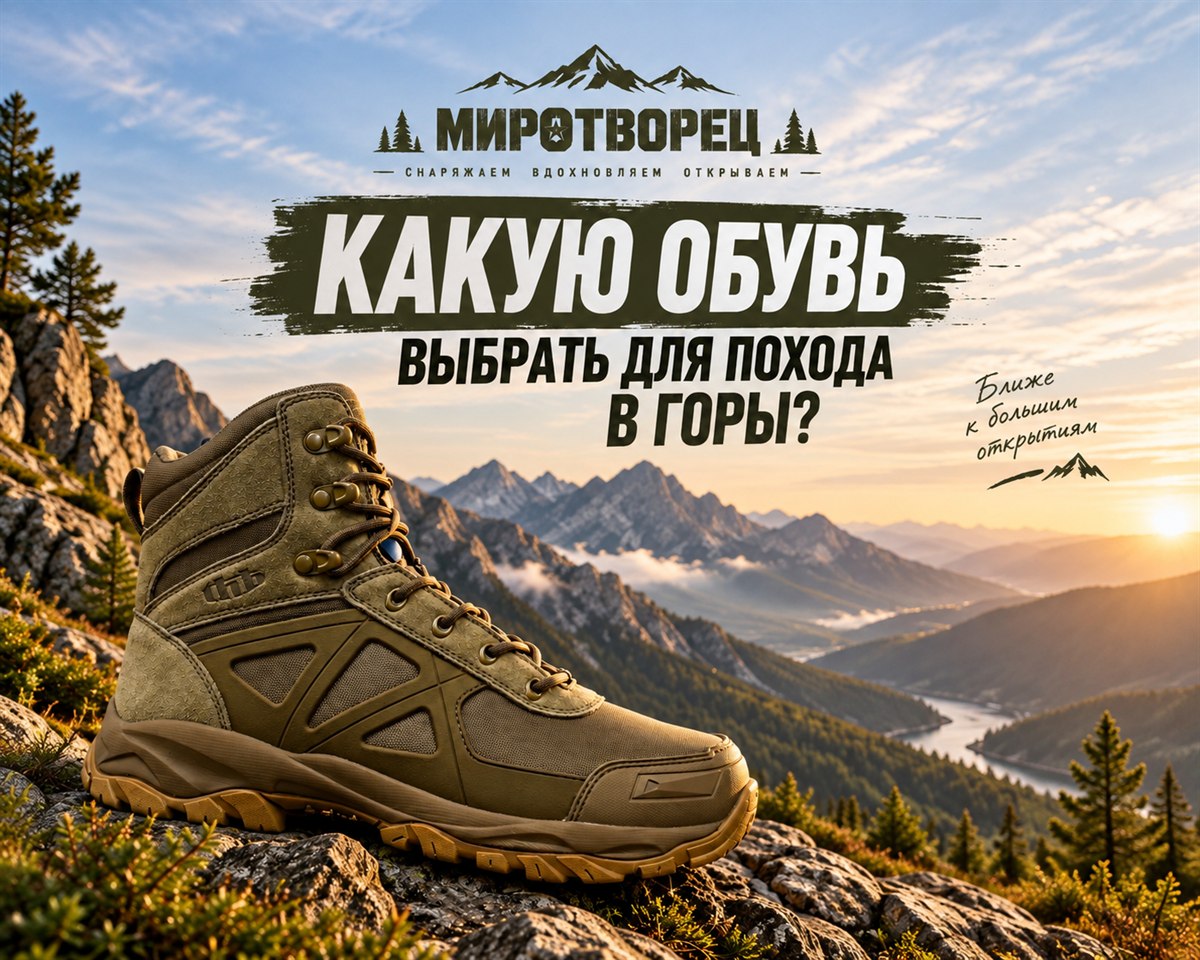 Какую обувь выбрать для похода в горы? Какую обувь выбрать для похода в горы?