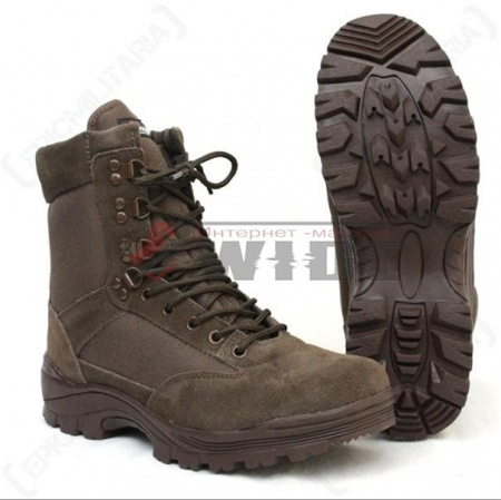 BROWN TACTICAL BOOTS WITH YKK ZIPPER1